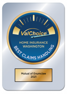 Mutual of Enumclaw, claims handling, home, Washington, award image