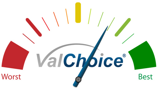 ValChoice gauge with a value of 68